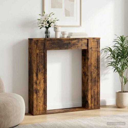 Okvir za kamin Dimljeni hrast 100 x 20 x 100 cm - Dimljeni hrast Cijena