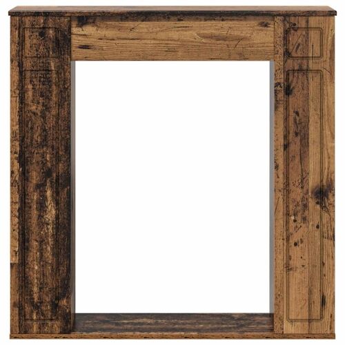 Okvir za kamin Staro drvo 100 x 20 x 100 cm Konstruirano drvo - Staro drvo Cijena