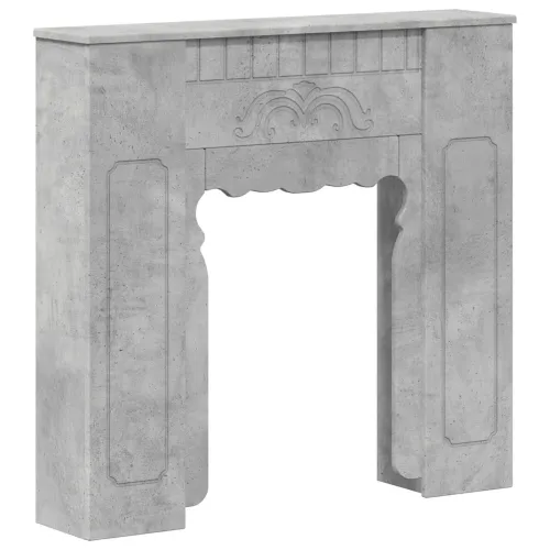 Okvir za kamin Betonska siva 93 x 20 x 89 cm Konstruirano drvo - Betonska siva Cijena