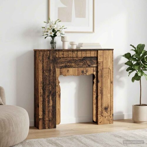 Okvir za kamin Staro drvo 93 x 20 x 89 cm Konstruirano drvo - Staro drvo Cijena