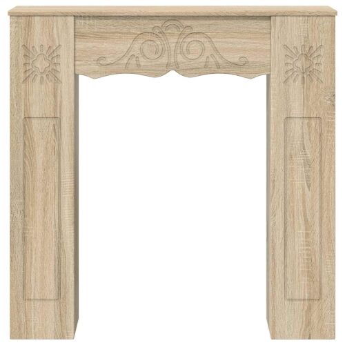 Okvir za kamin Hrast sonoma 102 x 20 x 102 cm Konstruirano drvo - Hrast sonoma Cijena