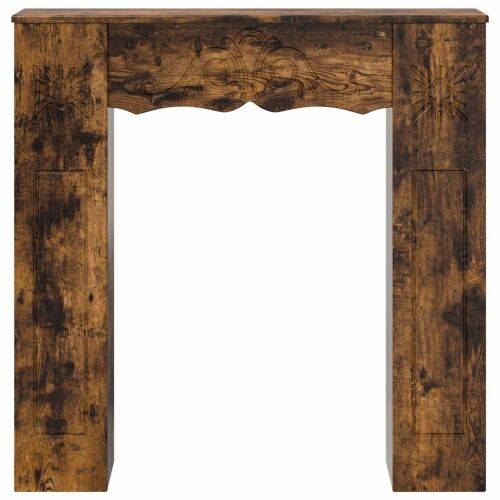 Okvir za kamin Dimljeni hrast 102 x 20 x 102 cm - Dimljeni hrast Cijena