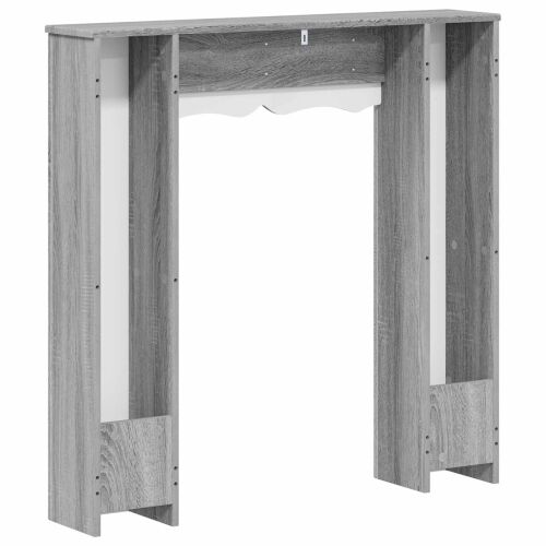 Okvir za kamin Siva Sonoma 102 x 20 x 102 cm Konstruirano drvo - Siva Sonoma Cijena