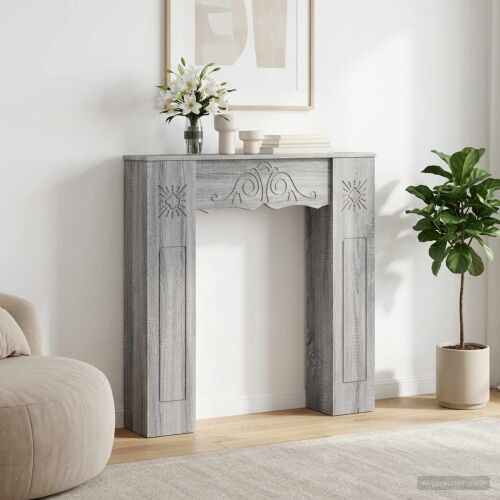 Okvir za kamin Siva Sonoma 102 x 20 x 102 cm Konstruirano drvo - Siva Sonoma Cijena