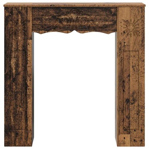Okvir za kamin Staro drvo 102 x 20 x 102 cm Konstruirano drvo - Staro drvo Cijena