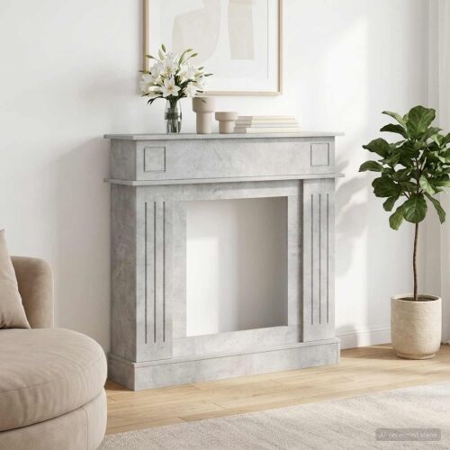 Okvir za kamin Betonska siva 102 x 26 x 100 cm - Betonska siva Cijena