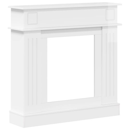 Okvir za kamin Bijela visokog sjaja 102 x 26 x 100 cm - Bijela visokog sjaja Cijena