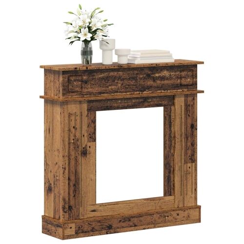 Okvir za kamin Staro drvo 102 x 26 x 100 cm Konstruirano drvo - Staro drvo Cijena