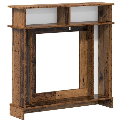 Okvir za kamin Staro drvo 102 x 26 x 100 cm Konstruirano drvo - Staro drvo Cijena