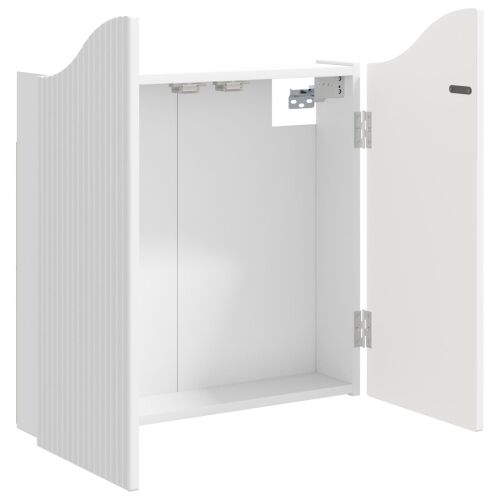 Kabinet za mete Bijela 56 x 12 x 63 cm Konstruirano drvo - Bijela Cijena