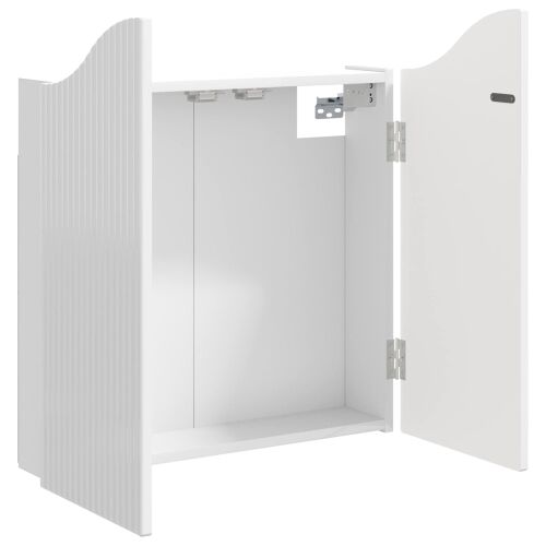 Kabinet za mete Bijela visokog sjaja 56 x 12 x 63 cm - Bijela visokog sjaja Cijena