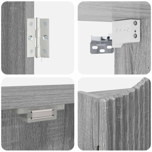 Kabinet za mete Siva Sonoma 56 x 12 x 63 cm Konstruirano drvo - Siva Sonoma Cijena