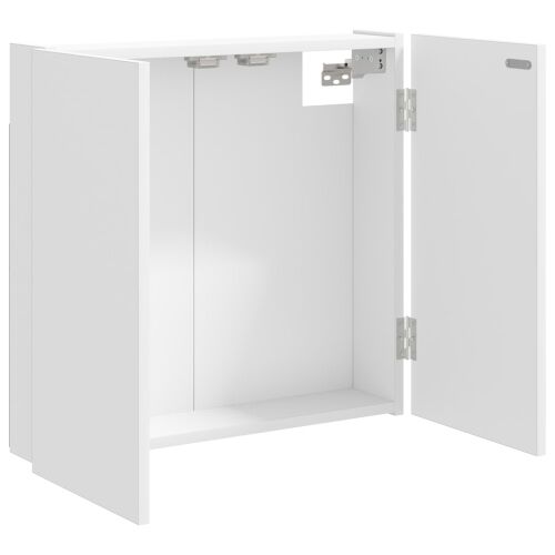 Kabinet za mete Bijela 56 x 12 x 53,5 cm Konstruirano drvo - Bijela Cijena