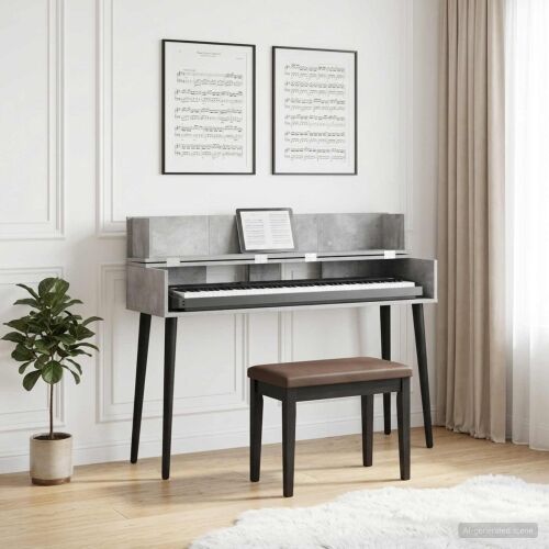 Studio radni stol Betonska siva 130 x 40 x 19,5 cm - Betonska siva 130 x 40 x 19,5 cm Cijena