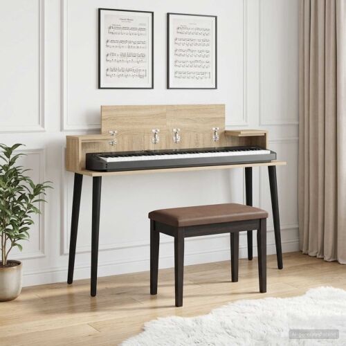 Studio radni stol Hrast sonoma 130 x 36 x 19,5 cm - Hrast sonoma 130 x 36 x 19,5 cm Cijena