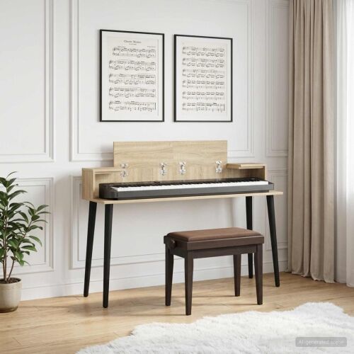 Studio radni stol Sonoma 110 x 36 x 19,5 cm Konstruirano drvo - Hrast sonoma 110 x 36 x 19,5 cm Cijena