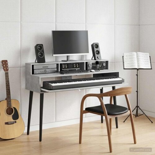 Studio radni stol Betonska siva 130 x 42,5 x 36 cm - Betonska siva 130 x 42,5 x 36 cm Cijena