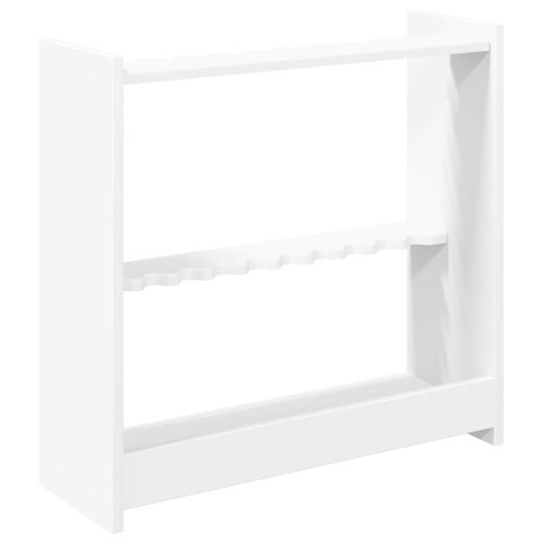 Stalak za bilijarske cueve Konstruirano drvo 60 x 20 x 57 cm - Bijela Cijena