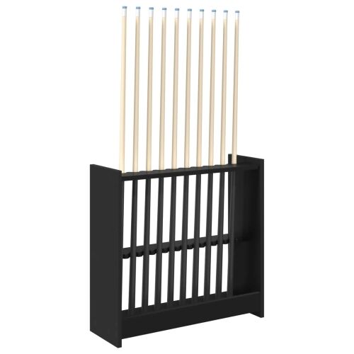 Stalak za bilijarske cueve Konstruirano drvo 60 x 20 x 57 cm - Crna Cijena