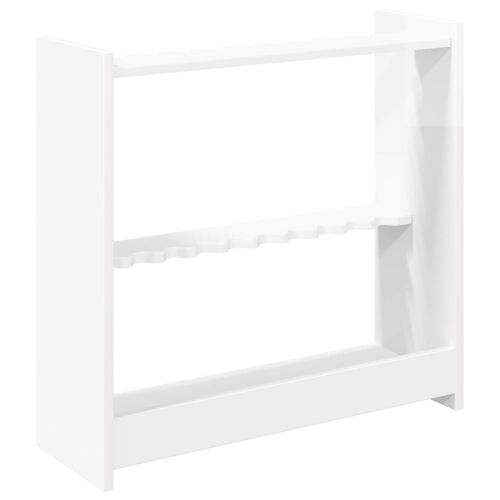 Stalak za bilijarske cueve Konstruirano drvo 60 x 20 x 57 cm - Bijela visokog sjaja Cijena
