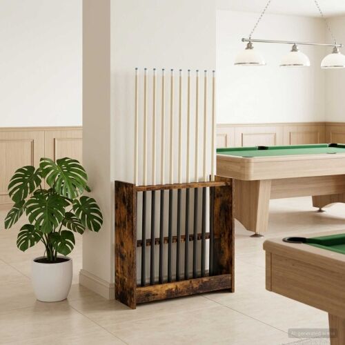 Stalak za bilijarske cueve Konstruirano drvo 60 x 20 x 57 cm - Dimljeni hrast Cijena