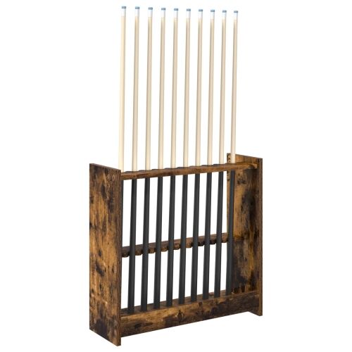 Stalak za bilijarske cueve Konstruirano drvo 60 x 20 x 57 cm - Dimljeni hrast Cijena