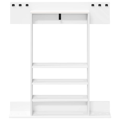 Stalak za bilijarske cueve Konstruirano drvo 93 x 12 x 103 cm - Bijela Cijena