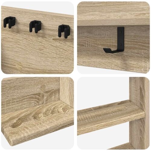 Stalak za bilijarske cueve Konstruirano drvo 93 x 12 x 103 cm - Hrast sonoma Cijena