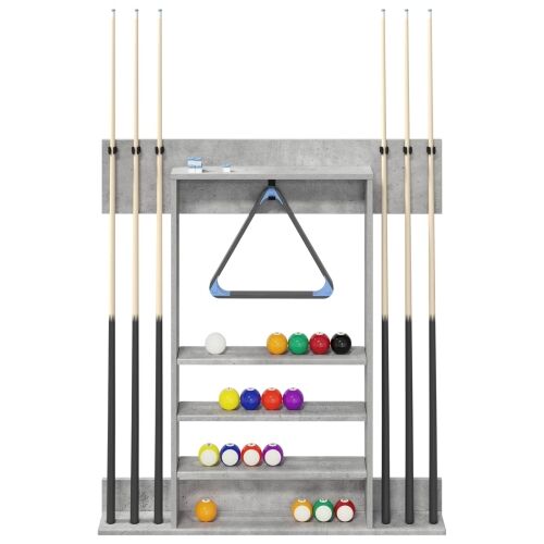 Stalak za bilijarske cueve Konstruirano drvo 93 x 12 x 103 cm - Betonska siva Cijena