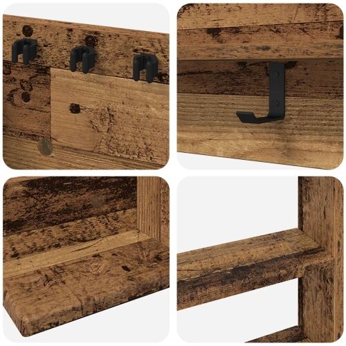 Stalak za bilijarske cueve Konstruirano drvo 93 x 12 x 103 cm - Staro drvo Cijena