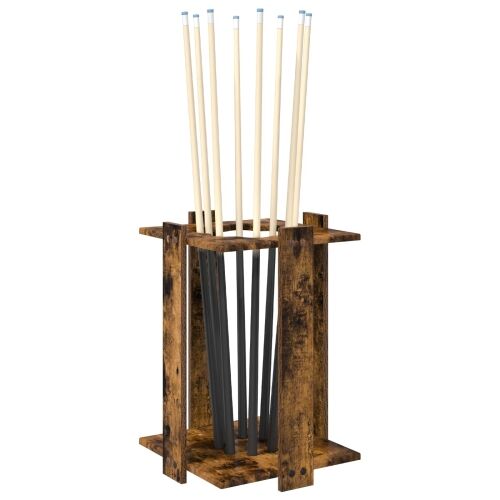 Stalak za bilijarske cueve Konstruirano drvo 42 x 43 x 60 cm - Dimljeni hrast Cijena