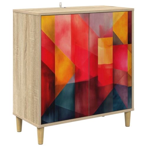 Kreveta HEESCH Sonoma 69 x 33 x 75 cm Konstruirano drvo - Tiskanje boja Cijena