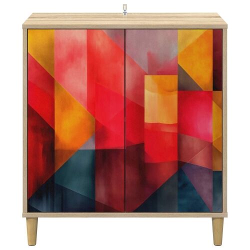 Kreveta HEESCH Sonoma 69 x 33 x 75 cm Konstruirano drvo - Tiskanje boja Cijena