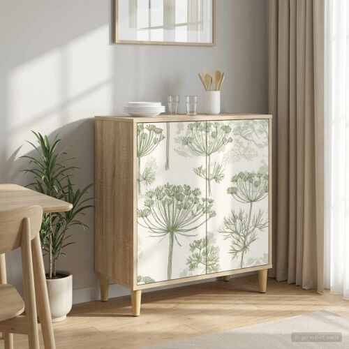 Kreveta GOTHA Sonoma 69 x 33 x 75 cm Konstruirano drvo - Zeleni uzorak drveta Cijena