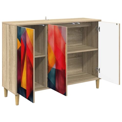 Kreveta HEESCH Sonoma 102 x 33 x 75 cm Konstruirano drvo - Tiskanje boja Cijena