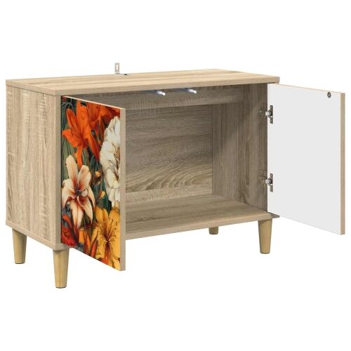 TV ormar GENNEP 69 x 33 x 50 cm Sonoma Konstruirano drvo - Print ljiljana Cijena