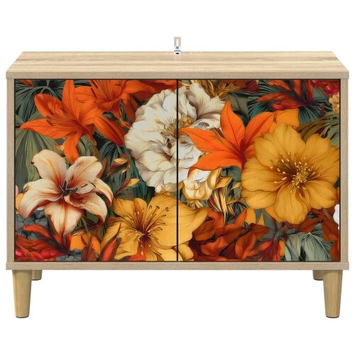 TV ormar GENNEP 69 x 33 x 50 cm Sonoma Konstruirano drvo - Print ljiljana Cijena