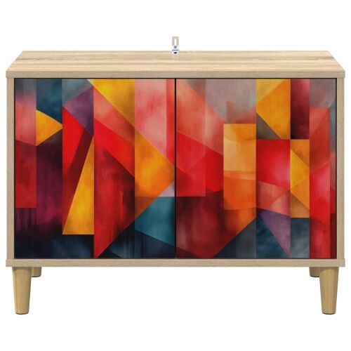 TV ormar HEESCH 69 x 33 x 50 cm Sonoma Konstruirano drvo - Tiskanje boja Cijena