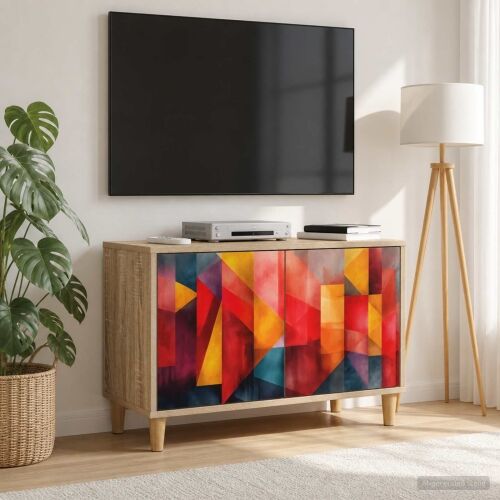 TV ormar HEESCH 69 x 33 x 50 cm Sonoma Konstruirano drvo - Tiskanje boja Cijena