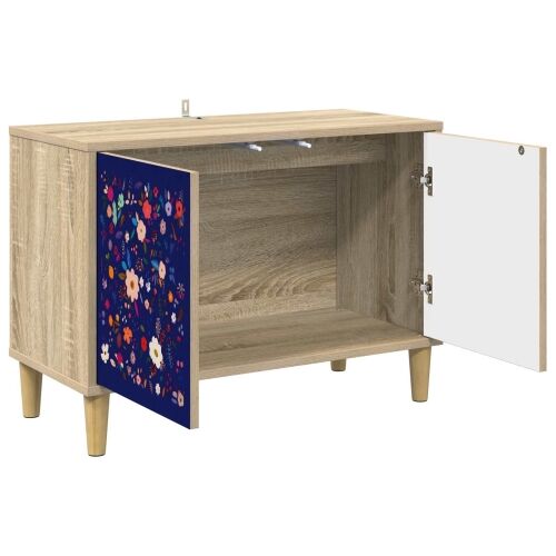 TV ormar MAINZ 69 x 33 x 50 cm Sonoma Konstruirano drvo - Cvjetni uzorak Cijena