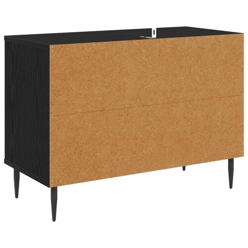 TV ormar ZAANDAM 69 x 33 x 50,5 cm Crni hrast Konstruirano drvo - Print šume Cijena
