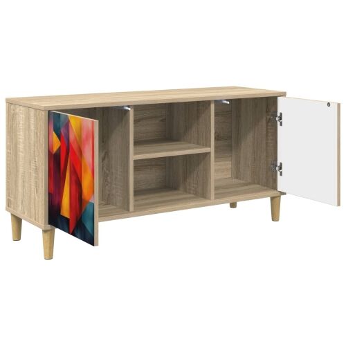 TV ormar HEESCH 102 x 33 x 50 cm Sonoma Konstruirano drvo - Tiskanje boja Cijena