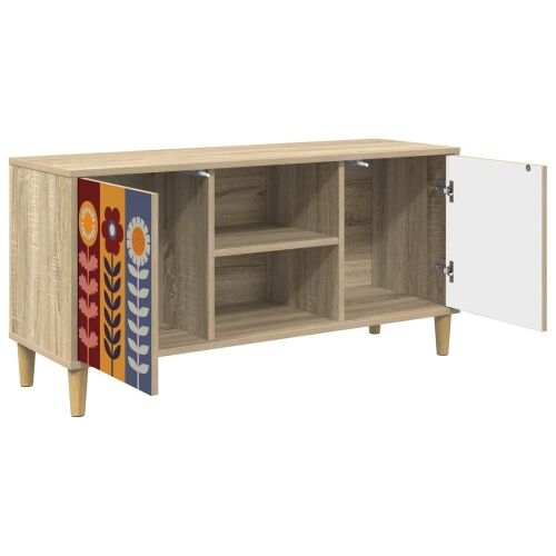 TV ormar ESSEN 102 x 33 x 50 cm Sonoma Konstruirano drvo - Uzorak suncokreta Cijena
