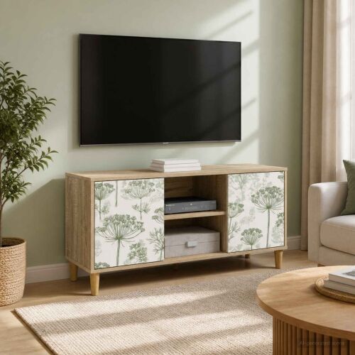 TV ormar GOTHA 102 x 33 x 50 cm Sonoma Konstruirano drvo - Zeleni uzorak drveta Cijena