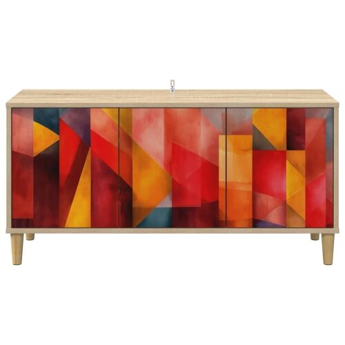 TV ormar HEESCH 102 x 33 x 50 cm Sonoma Konstruirano drvo - Tiskanje boja Cijena