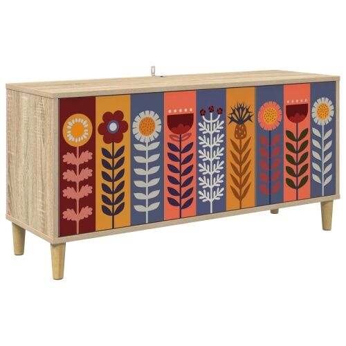 TV ormar ESSEN 102 x 33 x 50 cm Sonoma Konstruirano drvo - Uzorak suncokreta Cijena
