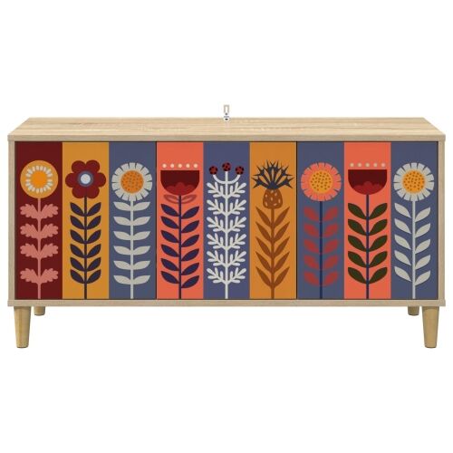 TV ormar ESSEN 102 x 33 x 50 cm Sonoma Konstruirano drvo - Uzorak suncokreta Cijena