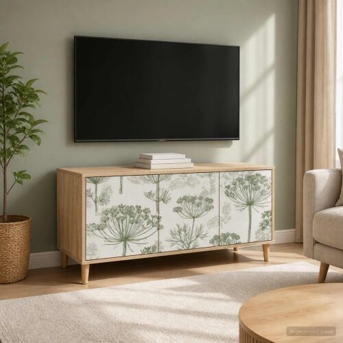 TV ormar GOTHA 102 x 33 x 50 cm Sonoma Konstruirano drvo - Zeleni uzorak drveta Cijena