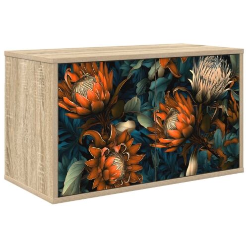 TV ormar za montažu na zid LOCHEM 69 x 33 x 40 cm Hrast sonoma - Hrast sonoma Narančasti uzorak Cijena