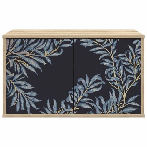 TV ormar za montažu na zid DOKKUM 69 x 33 x 40 cm Hrast sonoma - Hrast sonoma Plavi afti uzorak Cijena